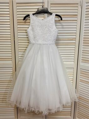 Joan Calabrese White Girl’s Dress *NWT*